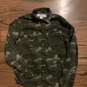 Camo button up 10-12